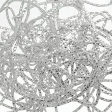 Load image into Gallery viewer, Sterling Silver 21.6mm Width by 42.5mm Length, Hammered Oval Link with 8.2mm Width / Length Closed ring, Long and Short Chain. Price per: 1 Foot.