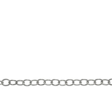 Load image into Gallery viewer, Chain by Foot. Sterling Silver 2.0mm Width by 3.0mm Length, Flat Cable Chain. Price per: 1 Foot.
