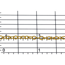 Load image into Gallery viewer, 14kt Gold Filled 2.0mm Width by 3.0mm Length, Flat Cable Chain. Price per: 1 Foot.