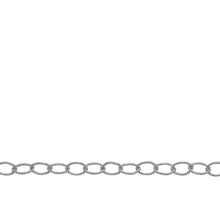 Load image into Gallery viewer, Chain by Foot. Sterling Silver 2.4mm Width by 3.3mm Length, Twisted Cable Chain. Price per: 1 Foot.