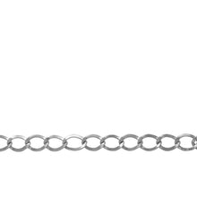 Load image into Gallery viewer, Chain by Foot. Sterling Silver 3.0mm Width by 4.5mm Curb Chain. Price per: 1 Foot.