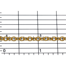 Load image into Gallery viewer, 14kt Gold Filled 3.0mm Width by 4.0mm Length, Hammered Oval Cable Chain. Price per: 1 Foot.