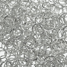 Load image into Gallery viewer, Sterling Silver 9.5mm Width by 10.5mm Length, Flat Hammered Circle Chain. Price per: 1 Foot.