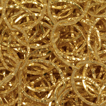 Load image into Gallery viewer, 14kt Gold Filled 9.5mm Width by 10.5mm Length, Flat Hammered Circle Chain. Price per: 1 Foot.
