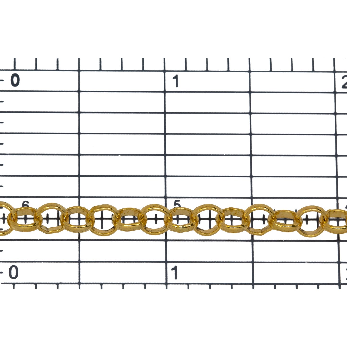 14kt Gold Filled 5.1mm Width / Length, Smooth Rolo Chain. Price per: 1 Foot.