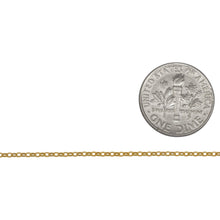 Load image into Gallery viewer, 14kt Gold Filled 1.2mm Width by 1.37mm Length, Rolo Chain. Price per: 1 Foot.
