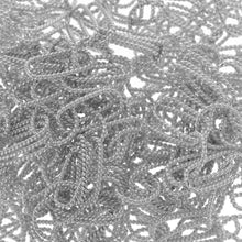 Load image into Gallery viewer, Sterling Silver 7.0mm Width by 15.0mm Length, Triple Twisted Rectangle Fancy Chain With One of 10.0mm Twisted Round Link. Price per: 1 Foot.