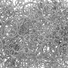 Load image into Gallery viewer, Sterling Silver 15.0mm Width / Length Textured Circle Link Connected to 5.3mm Width / Length Cirlce Links, Circle Chain. Price per: 1 Foot.