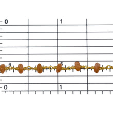 Load image into Gallery viewer, Brass Gold Plated / Vermeil 4.0mm Width / Length SunStone Gem Stone Chain. Price per: 1 Inch.