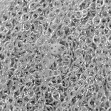 Load image into Gallery viewer, Sterling Silver 1.5mm Width by 1.7mm Length, Cable Chain With 1.7mm Width by 3.3mm Length Hammered Links After Every 2.6 Inches, Cable Chain. Price per: 1 Foot.