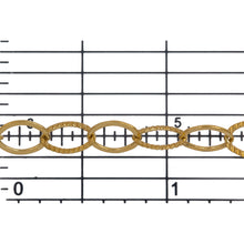 Load image into Gallery viewer, 14kt Gold Filled 5.7mm Width by 7.7mm Length Flat And Corrugated Cable Chain. Price per: 1 Foot.