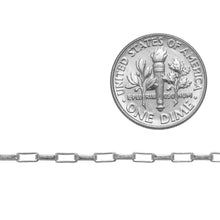 Load image into Gallery viewer, Sterling Silver 1.8mm Width by 4.2mm Length, Elongated Box Chain. Price per: 1 Foot.