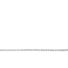 Load image into Gallery viewer, Chain by Foot. Sterling Silver 1.1mm Width by 1.5mm Length Smooth Cable Chain. Price per: 1 Foot.