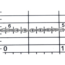 Load image into Gallery viewer, Sterling Silver 1.9mm Width by 2.5mm Length Twisted Cable Chain. Price per: 1 Foot.