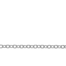 Load image into Gallery viewer, Chain by Foot. Sterling Silver 2.5mm Width by 3.2mm Length Corrugated Cable Chain. Price per: 1 Foot.