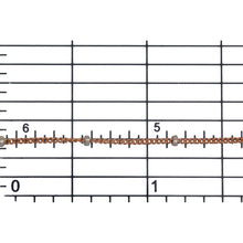 Load image into Gallery viewer, 14kt Gold Filled - Rose Gold 1.0mm Width by 1.9mm Length, Smooth Curb Chain with 1.9mm Silver Roundel Bead, 2 Tone Satellite Chain. Price per: 1 Foot.