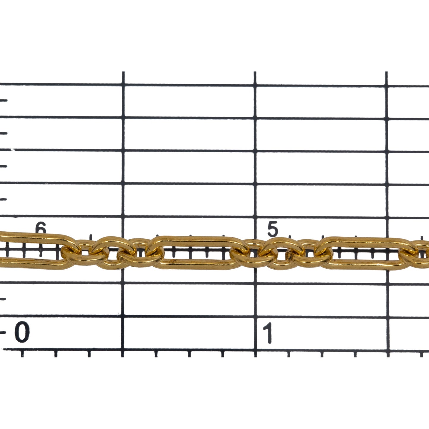 14kt Gold Filled 3.5mm Width by 10.0mm Length Elongated Oval Link Followed by Three of 3.7mm Width by 4.5mm Length Small Oval Links, Long and Short Chain. Price per: 1 Foot.