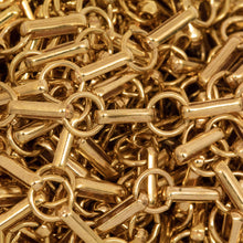 Load image into Gallery viewer, 14kt Gold Filled 3.5mm Width by 7.7mm Length Oval Rolo Link Followed by 5.5mm Circle Link, South West Chain. Price per: 1 Foot.