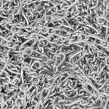 Load image into Gallery viewer, Sterling Silver 3.5mm Width by 8.2mm Length Long Oval Curb Link Followed by 3.3mm Width by 4.0mm Length Three Short Oval Curb Links, Figaro Chain. . Price per: 1 Foot.