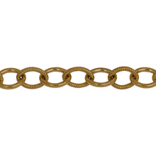 Load image into Gallery viewer, Chain by Foot. 14kt Gold Filled 6.1mm Width by 8.1mm Length Twisted and Plain Wire Cable Chain. Price per: 1 Foot.