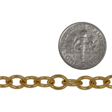 Load image into Gallery viewer, 14kt Gold Filled 5.7mm Width by 7.8mm Length, Cable Chain. Price per: 1 Foot.