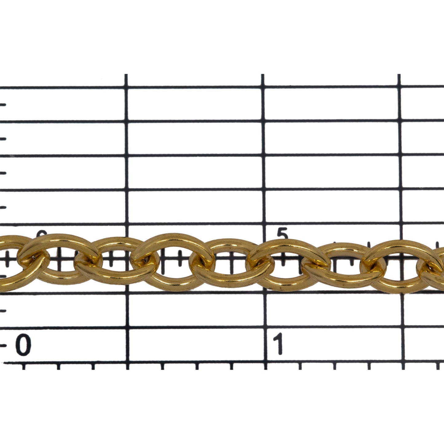 14kt Gold Filled 5.7mm Width by 7.8mm Length, Cable Chain. Price per: 1 Foot.