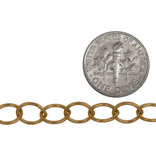 Load image into Gallery viewer, 14kt Gold Filled 6.3mm Width by 8.5mm Length, Cable Chain. Price per: 1 Foot.