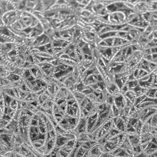 Load image into Gallery viewer, Sterling Silver One of 6.8mm Width by 11.0mm Length, Larger Corrugated Oval Link Followed by Three of 3.5mm Width by 4.7mm Length Smaller Links with Middle Smaller Link Being Corrugated, Long and Short Chain. Price per: 1 Foot.