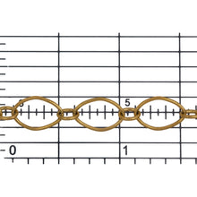 Load image into Gallery viewer, 14kt Gold Filled 7.0mm Width by 11.0mm Length, Larger Oval Link Connected to 3.4mm Width by 4.6mm Length Smaller Oval Link, Long and Short Chain. Price per: 1 Foot.