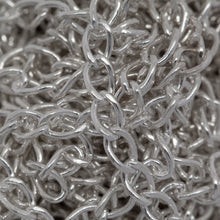 Load image into Gallery viewer, Sterling Silver 1.8mm Width by 2.9mm Length, Smooth Curb Chain. Price per: 1 Foot.