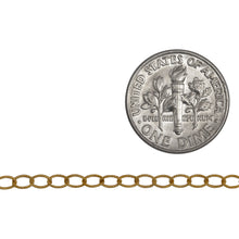 Load image into Gallery viewer, 14kt Gold Filled 3.0mm Width by 4.0mm Length, Twisted Wire Cable Chain. Price per: 1 Foot.