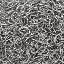 Load image into Gallery viewer, Sterling Silver Oxidized 5.9mm Width by 8.0mm Length, Textured Cable Chain. Price per: 1 Foot.