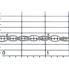 Load image into Gallery viewer, Sterling Silver 5.0mm Width by 7.0mm Length, Oval Rolo Chain. Price per: 1 Foot.