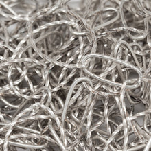 Load image into Gallery viewer, Sterling Silver 17.0mm Width by 27.0mm Length, Twisted Oval Link Followed by 7.2mm Width by 17.6mm Length Smooth Elongated Oval Link, Long and Short Chain. Price per: 1 Foot.