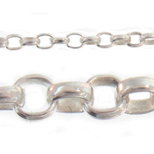 Load image into Gallery viewer, Sterling Silver 2.60mm Width by 3.25mm Length, Oval Rolo Chain. Price per: 1 Foot.