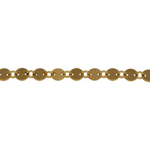 Load image into Gallery viewer, Chain by Foot. 14kt Gold Filled 4.2mm Width / Length Disc Connected to 2.7mm Width / Length Closed Ring, Disc Chain. Price per: 1 Foot