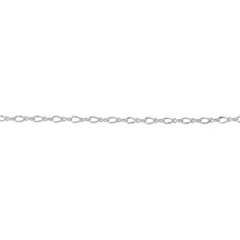 Load image into Gallery viewer, Chain by Foot. Sterling Silver 1.5mm by 4.0mm Figure 8 Link With 2.4mm by 4.0mm Flat Oval Curb Link, Figure 8 Chain. Price per: 1 Foot.