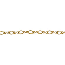 Load image into Gallery viewer, Chain by Foot. 14kt Gold Filled 1.5mm by 4.0mm Figure 8 Link With 2.4mm by 4.0mm Flat Oval Curb Link, Figure 8 Chain. Price per: 1 Foot.