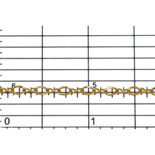 Load image into Gallery viewer, 14kt Gold Filled 1.5mm by 4.0mm Figure 8 Link With 2.4mm by 4.0mm Flat Oval Curb Link, Figure 8 Chain. Price per: 1 Foot.