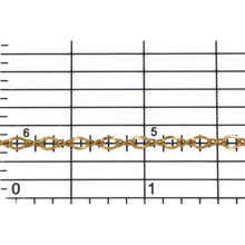 Load image into Gallery viewer, 14kt Gold Filled 1.2mm Width by 3.0mm Length Figure 8 Link Connected to 2.0mm Width by 3.0mm Length Flat Oval Curb Link, Figure 8 Chain. Price per: 1 Foot.