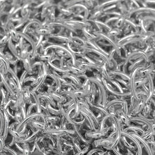 Load image into Gallery viewer, Sterling Silver 4.6mm Width by 7.0mm Length Smooth Oval Link Followed by 3.7mm by 4.1mm Rolo Link, Long and Short Chain. Price per: 1 Foot.