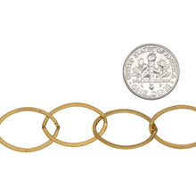 Load image into Gallery viewer, 14kt Gold Filled 14.0mm Width by 21.0mm Length, Flat Cable Chain. Price per: 1 Foot.