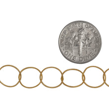 Load image into Gallery viewer, 14kt Gold Filled 10.0mm Width / Length Twisted Circle Chain. Price per: 1 Foot.