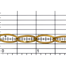 Load image into Gallery viewer, 14kt Gold Filled 7.3mm Width by 14.5mm Length, Diamond Cut Marquise Cable Chain. Price per: 1 Foot.