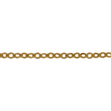 Load image into Gallery viewer, Chain by Foot. 14kt Gold Filled 3.0mm Width by 4.0mm Length, Diamond Shaped Flat Cable Chain. Price per: 1 Foot.