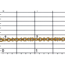 Load image into Gallery viewer, 14kt Gold Filled 3.0mm Width by 4.0mm Length, Diamond Shaped Flat Cable Chain. Price per: 1 Foot.
