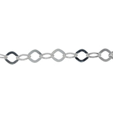 Load image into Gallery viewer, Chain by Foot. Sterling Silver 6.3mm Width by 7.2mm Length, Flat Diamond Cable Chain. Price per: 1 Foot.