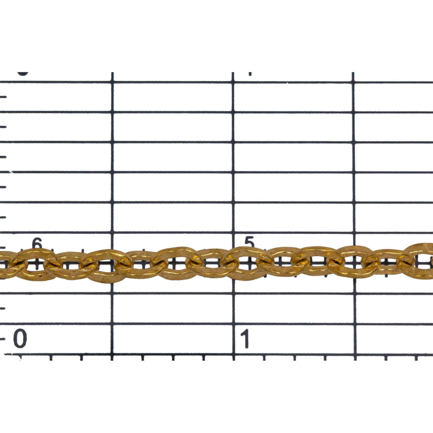 14kt Gold Filled 4.2mm Width by 5.5mm Length, Hammered Cable Chain. Price per: 1 Foot.
