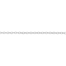 Load image into Gallery viewer, Chain by Foot. Sterling Silver 1.4mm Width by 1.8mm Length, Smooth Cable Chain. Price per: 1 Foot.