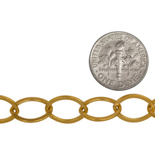 Load image into Gallery viewer, 14kt Gold Filled 9.0mm Width by 12.5mm Length, Flat Cable Chain. Price per: 1 Foot.